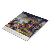 のengravワーテルローの戦いのホースガーズ タイル (側面)