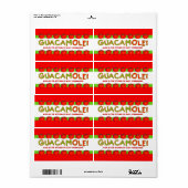 のGUACAMOLEラベカスタマイズル ラベル (フルシート)