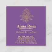 *~*のHamsaの宇宙銀河系の神聖な星雲 スクエア名刺 (裏面)