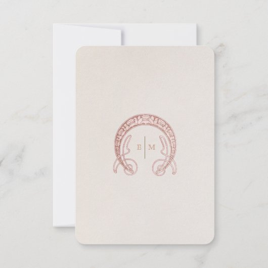 のINFO結婚ヴィンテージアールヌーボー・ウィリアム・モリス 招待状 (裏面)