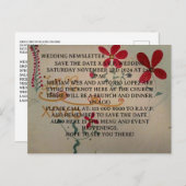 のNEWSLETTER結婚はがき インビテーションポストカード (正面/裏面)