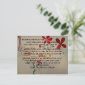 のNEWSLETTER結婚はがき インビテーションポストカード (スタンド正面)