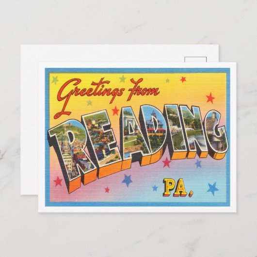 のPennsylvania Travel読からの挨拶 ポストカード (正面/裏面)