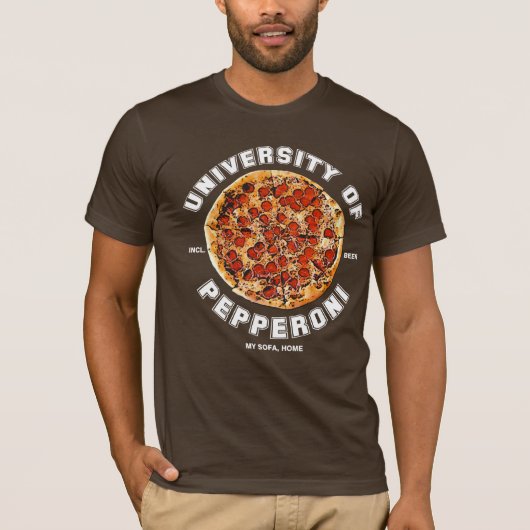 のPepperoni (暗いワイシャツ) Tシャツ (正面)