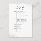 のQRコー結婚ドのBurgundyタイムラシンプルイン エンクロージャーカード (正面)