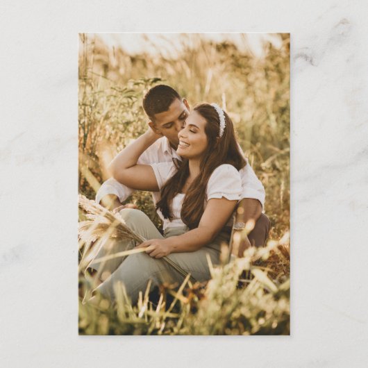 のQRコー結婚ドウェブサイト愛ハートクラウンモノグラム エンクロージャーカード (正面)