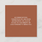 のQRコー結婚ドテラコッタエンクロージャカード エンクロージャーカード (裏面)