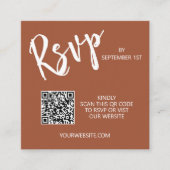 のQRコー結婚ドテラコッタエンクロージャカード エンクロージャーカード (正面)