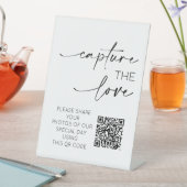 のQRコー結婚ドフォトアプリのアップロード 台座サイン (インサイチュ)