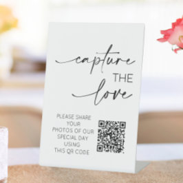 のQRコー結婚ドフォトアプリのアップロード 台座サイン