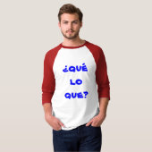 ¿のquéのloのqueか。 tシャツ (正面フル)