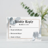 のRSVP 結婚の 出欠カード (スタンド正面)