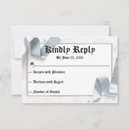 のRSVP 結婚の 出欠カード