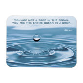 のRumi引用文磁石の海インスパイアの落下 マグネット (横)