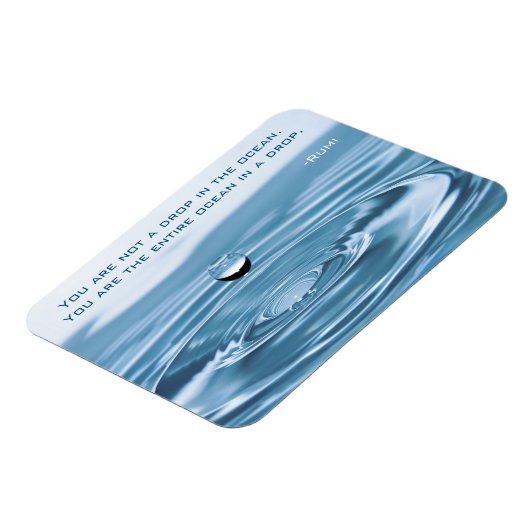 のRumi引用文磁石の海インスパイアの落下 マグネット (左側)