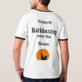 のtranslatelum kickboxing tシャツ (裏面フル)