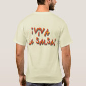 ¡のVivaのLaのサルサ! Tシャツ (裏面)