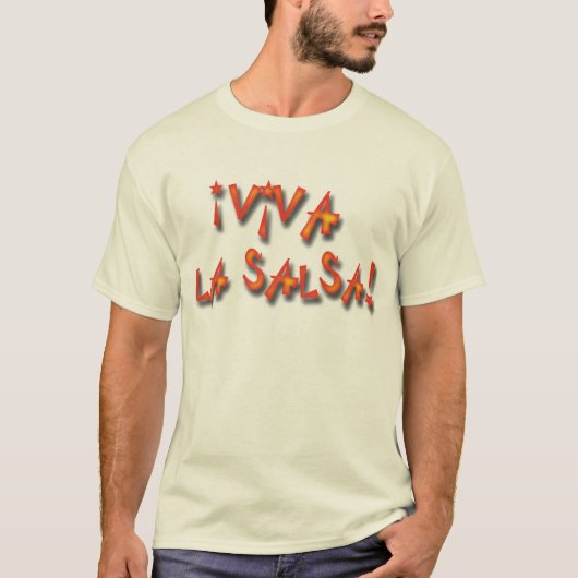 ¡のVivaのLaのサルサ! Tシャツ (正面)