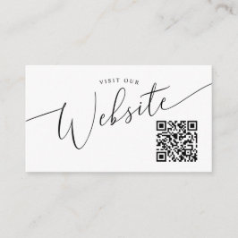 のWebミニマル結婚サイトQRコード エンクロージャーカード