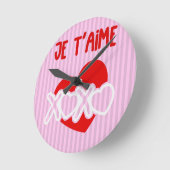 はいアイム。 ラウンド壁時計 (傾斜)