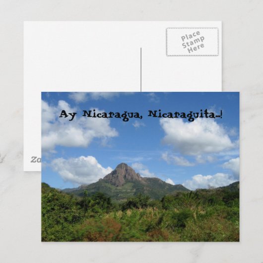 はいニカラグア…! ポストカード (正面/裏面)
