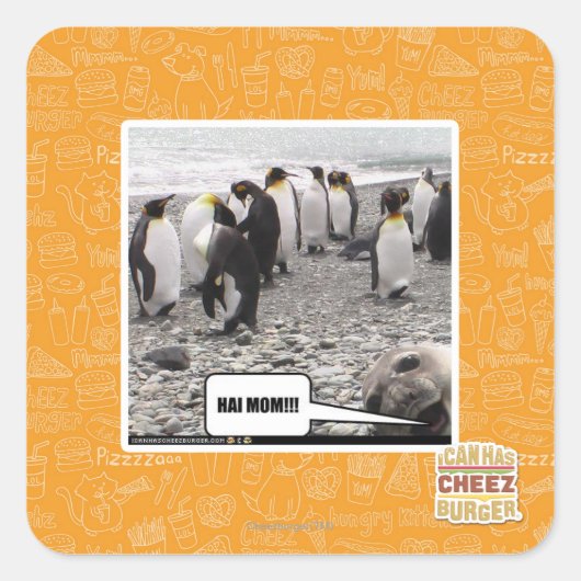 はいママ!!! スクエアシール (正面)