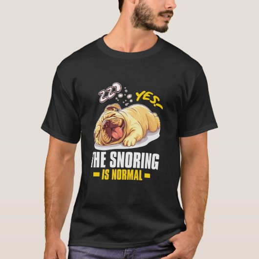 はい！いびきは正常です Tシャツ (正面)