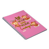 はい!これが私のサーカス 私の3匹の猿です ノートブック (右側)