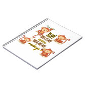 はい!これが私のサーカス!私の4匹の猿です ノートブック (左側)