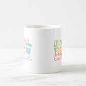 はい、しかし、最初のコーヒー、グルービー コーヒーマグカップ (中央)