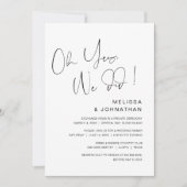 はい、しました。結婚式の秘密挙動パーティー招待状 招待状 (正面)