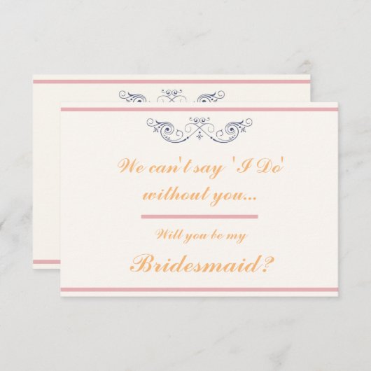 「はい」とは言えない 招待状 (正面/裏面)