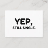 はい、まだ独身の。 名刺 (正面)