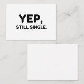 はい、まだ独身の。 名刺 (正面/裏面)