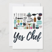 はい、シェフのクリスマスホリデーレシピカード シーズンカード (正面)