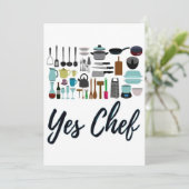 はい、シェフのクリスマスホリデーレシピカード シーズンカード (スタンド正面)