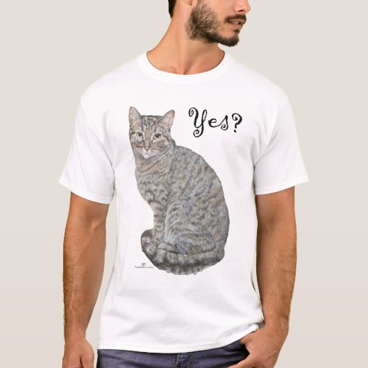 はい? タビーキャットは営業中 Tシャツ (正面)