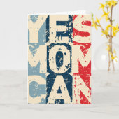 はい ママにもできる カード (黄色い花)