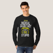 はい、医療事務です Tシャツ (正面フル)