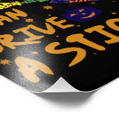 はい、実はステッキを運転できます - 面白い魔女 フォトプリント (角)