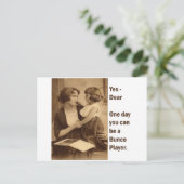 はい、愛する人よ、あなたもいつかバンコのプレイヤーになれるわ ポストカード (スタンド正面)