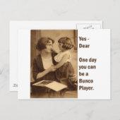 はい、愛する人よ、あなたもいつかバンコのプレイヤーになれるわ ポストカード (正面/裏面)