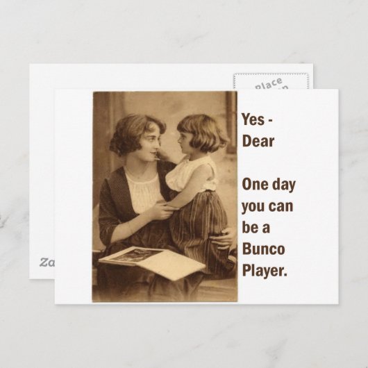 はい、愛する人よ、あなたもいつかバンコのプレイヤーになれるわ ポストカード (正面/裏面)