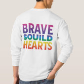 |はい、文字"Bra"のTシャツデザイン Tシャツ (裏面)