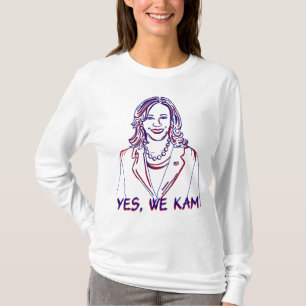はい、私たちとカマラ!カマラ・ハリス 2024年選挙 Tシャツ