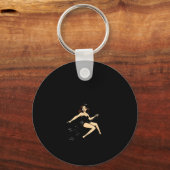 はい、私はステッキを運転できるよ、ハロウィンのソーキウィッチ キーホルダー (正面)