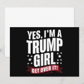 はい、私はトランプガールだから諦めて 2024年選挙 招待状 (正面/裏面)