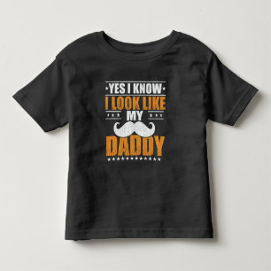 はい、私はパパに似ているよね トドラーTシャツ
