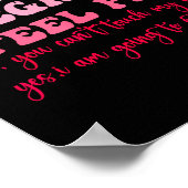 はい、私は妊娠しています。気分は良いです。面白い妊娠体験です。 ポスター (角)