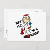 はい、私は看護師です ポストカード (正面/裏面)